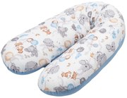 Perna gravide 3 in 1 cu husa detasabila din bumbac 100% Kidizi Lena, lungime 160 cm, Tiny Adventures