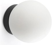 Aplica LED pentru baie IP44 PING D-10cm negru, alb