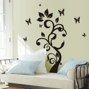 Sticker perete Black Flower Decor 7