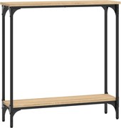 vidaXL Masă consolă din stejar Sonoma, 75x22,5x75 cm, lemn stratificat