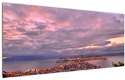 Tablou - Amurg la oraș (120x50 cm)