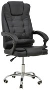 Scaun Directorial Toronto Piele Ecologica Negru