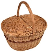 Coș din răchită Picnic oval M, 36 x 26 cm