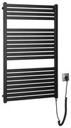Radiator portprosop electric pentru baie Aqualine TONDI-E 400W/230V 97 cm negru mat