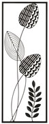 Deco perete Black Leaf 28,5/0,5/74,5 cm