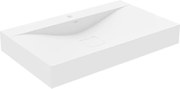 Mexen Poli chiuvetă pe blat din conglomerat 1/O 80 x 48 cm, albă - 23028001