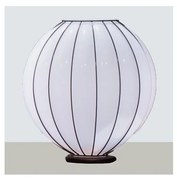 Lampă de masă SIRU SFERA 1xE27/60W/230V negru/alb sticlă venețiană