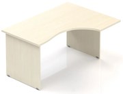 Masa ergonomica Visio 140 x 100 cm, dreapta, paltin