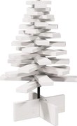 vidaXL Brad de Crăciun decorativ, alb, 60 cm, lemn de pin masiv