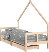 vidaXL Cadru pat copii cu sertare, 80x200 cm, lemn masiv de pin
