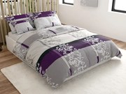 Lenjerie de pat din bumbac DELUXE violet Dimensiune lenjerie de pat: 70 x 90 cm | 140 x 200 cm