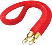 vidaXL Cordon de delimitare pentru stâlpi, roșu și auriu, catifea