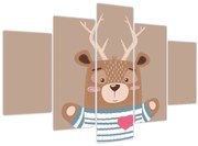 Tablou - Cerb în cămașă cu dungi (150x105 cm)