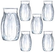 Set 6 pahare din sticla de 500 ml, Cesiro