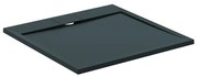 Cadita de dus patrata Ideal Standard i.life Ultra Flat S negru intens 90x90 cm