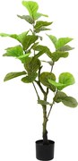 vidaXL Ficus artificial 30 de frunze 125 cm verde