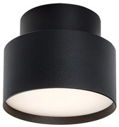 Mini Plafoniera LED cu lumina ambientala in sus Ovidia negru D-11cm