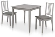 vidaXL Set mobilier de bucătărie, 3 piese, gri, MDF