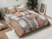 Lenjerie de pat din bumbac PINIA gri Dimensiune lenjerie de pat: 70 x 90 cm | 140 x 220 cm