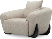 Fotoliu design LUX Siderno, Splendor light grey