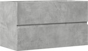 vidaXL Dulap suspendat de baie, gri beton 80x38,5x45 cm lemn prelucrat