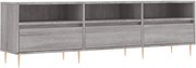 vidaXL Comodă TV, gri sonoma, 150x30x44,5 cm, lemn prelucrat