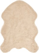 vidaXL Covor din Lână Faux Tafalla Bej 60 x 90 cm Poliester