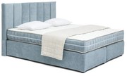 Pat boxspring albastru 180x200 cm Olia Bold Line – Bonami Selection