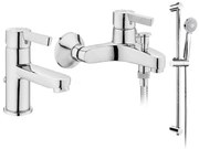 Pack 3 in 1 baterii sanitare Roca SAONA, crom lucios