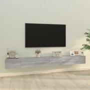 vidaXL Set dulap TV, 3 piese, gri sonoma, lemn prelucrat