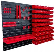 Panou de perete pentru scule 115x78 cm + 55 cutii