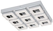 Eglo 95658 - Plafonieră cu cristale FRADELO 9xLED/4W/230V