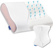 Set perne pentru dormit Suporto®️, perna ortopedica cu perforatii si perna pentru genunchi