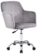 Scaun Birou Nory Catifea Gri
