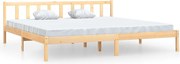vidaXL Cadru de pat, 200x200 cm, lemn masiv de pin