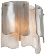 Aplica de perete LUX design deosebit Asinara, sticla fumurie