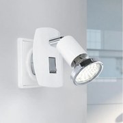 Eglo 902365 - Lampă LED MINI pentru priză, 1xGU10/2,8W/230V, albă