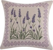 decoDoma Față de pernă tip goblen FLORI DE LAVANDĂ, 45 x 45 cm