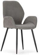 Set de scaune de sufragerie gri 2 buc. tapițat Ansu – Marckeric