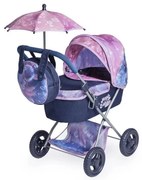 Rappa DeCuevas 85076 Cărucior pliabil pentrupăpuși cu umbrelă și geantă Magic Bubble 2024
