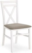 Scaun de sufragerie Delmar alb (alb + bej). 770694