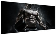 Tablou cu sportiv culturist (120x50 cm), în 40 de alte dimensiuni noi