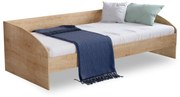 Pat cu 2 sertare si 4 perne, pentru copii Daybed Stejar, 200 x 90 cm