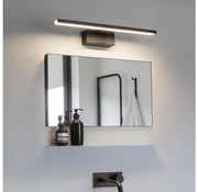 Aigostar - Lumină LED pentru oglindă de baie, 8W, 230V, 4000K, 40 cm, IP44, negru
