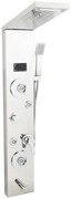 Panou de dus TRENDY'S cu hidromasaj , inox 5 functii digital cu led ,crom lucios