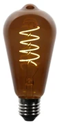 Set de 5 becuri LED E27 dimabile ST64 maro 4W 100 lm 1800K