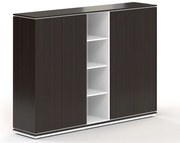 Dulap înalt Creator 202,2 x 44,5 x 150,7 cm, alb / wenge