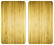 Plăci de protecție din sticlă WOODEN LOOK pentru aragaz - 2 bucăți, WENKO