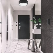 Plafonieră DANTE 1xE27/60W/230V d. 26 cm neagră