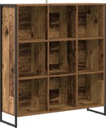 vidaXL Dulap pentru cărți Lemn Vechi 99.5 x 30 x 108.5 cm